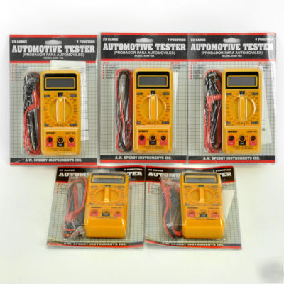 A.w. sperry adm-18A automotive tester lot of 5