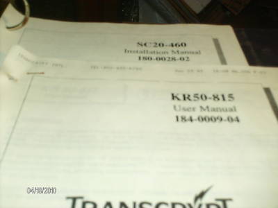 Bendix king/allied signal/transcrypt int'l manuals