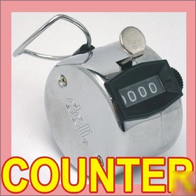 Hand held tally counter numbers clicker golf 4 digits
