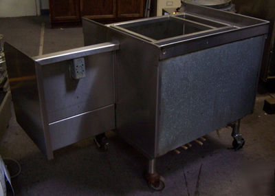 Ice bin seven 7 circuit cold plate cocktail unit 