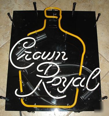 Neon light bar sign crown royal 21
