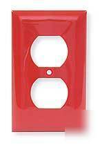 New 2 hubbell HBL8300HR red receptacles hospital grade 