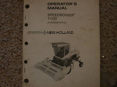 New holland speedrower 1100 tractor operator manual