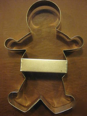 New metal 12 inch gingerbread cookie cutter big cookie