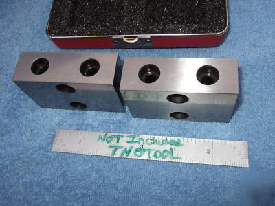 Starrett no.706 1-2-3 blocks w/case toolmaker machinist