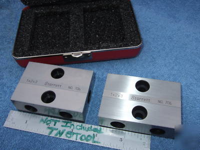 Starrett no.706 1-2-3 blocks w/case toolmaker machinist