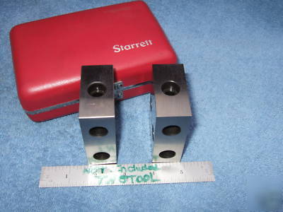 Starrett no.706 1-2-3 blocks w/case toolmaker machinist