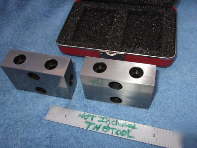 Starrett no.706 1-2-3 blocks w/case toolmaker machinist