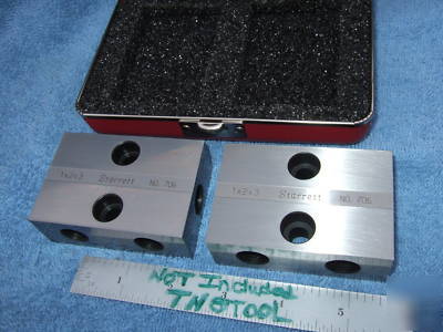 Starrett no.706 1-2-3 blocks w/case toolmaker machinist