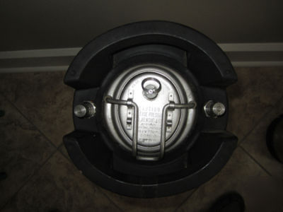 Two used cornelius beer soda kegs CO2