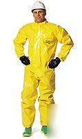 Tychem cpf 4 BR125T yellow 4-large coverall lot-2-ea
