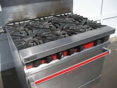 Vulcan 36L-571 ,range,oven,,6 burner,propane,gas,lp,nat