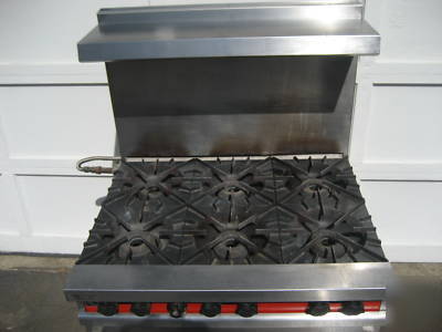 Vulcan 36L-571 ,range,oven,,6 burner,propane,gas,lp,nat