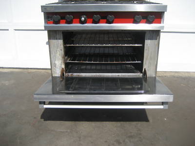 Vulcan 36L-571 ,range,oven,,6 burner,propane,gas,lp,nat