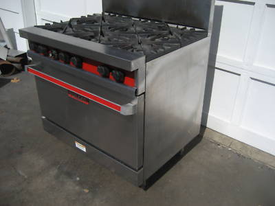 Vulcan 36L-571 ,range,oven,,6 burner,propane,gas,lp,nat