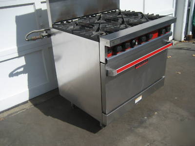 Vulcan 36L-571 ,range,oven,,6 burner,propane,gas,lp,nat