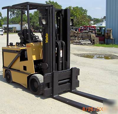 Yale 6,000#, 48V electric forklift, 379.2 actual hrs. 