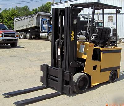 Yale 6,000#, 48V electric forklift, 379.2 actual hrs. 