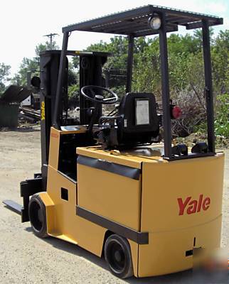 Yale 6,000#, 48V electric forklift, 379.2 actual hrs. 