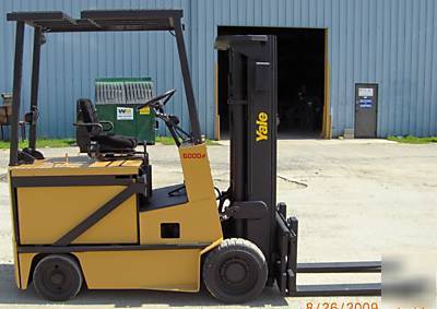 Yale 6,000#, 48V electric forklift, 379.2 actual hrs. 