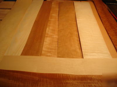 Pommele makore, figured cherry, & more veneer