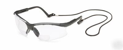 Safety reading glasses clear bifocal magnifiers +2.0