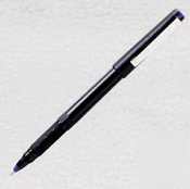 SuperballÂ® roller ball pen, matte black barrel, blue