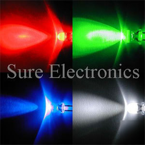 100 pcs ultra bright mixed led, 5MM, clear