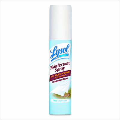 Disinfectant spray, crisp linen, 1OZ aerosol