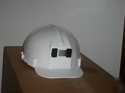 Low pro white low vein mining helmet headliner included