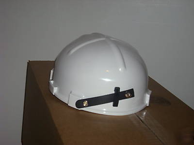 Low pro white low vein mining helmet headliner included