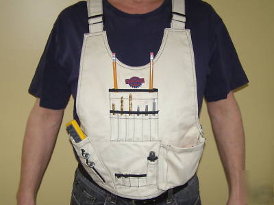 New carpenter apron tool bag bits measuring tape holder 