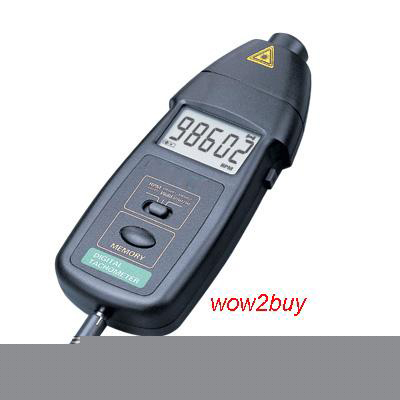 New lcd digital laser & mechanical contact tachometer