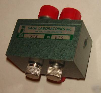 Sage laboratories balanced microwave rf mixer mod 2533