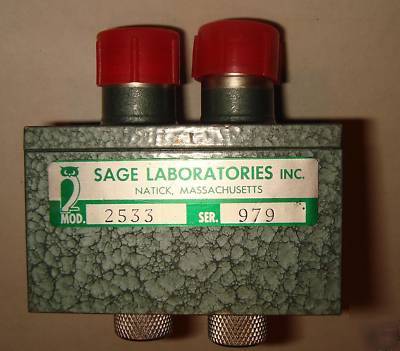 Sage laboratories balanced microwave rf mixer mod 2533