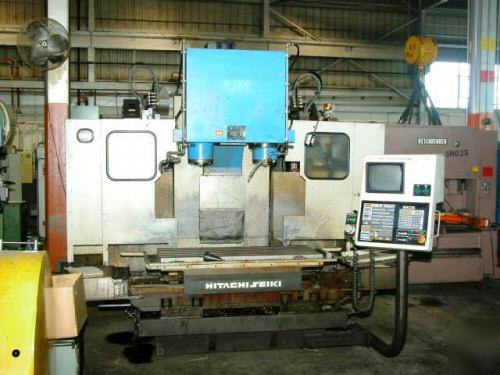  hitachi seiki #VK55 cnc twin spindle vert. mach. cntr