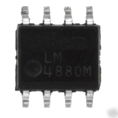 Ic chips: LM4880M dual 250MW audio power amp w. shutdow