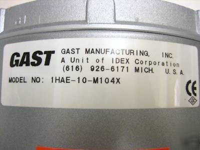 New gast compressor 1/6 hp- 1HAE-10-M104X, 220VAC - 