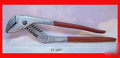Proto water pump slotted joint adjustable big plier