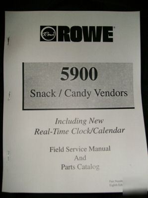 Rowe 5900 service manual, field service manual, parts