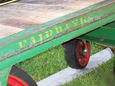 Vintage fairbanks industrial cart