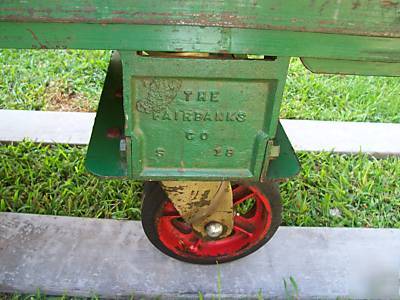 Vintage fairbanks industrial cart
