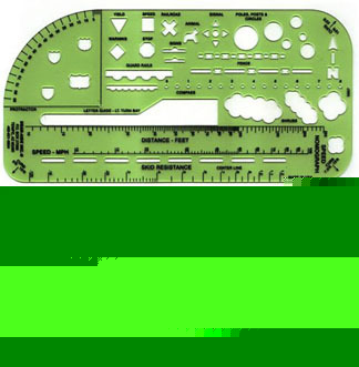 Bear-aide double traffic template set