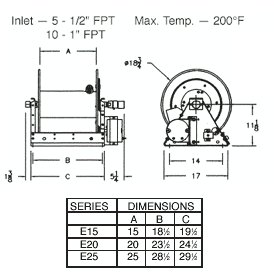 Hose reel (electric rewind) 1