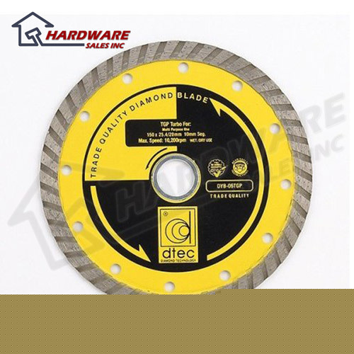 New d-tec dyb-05TGP 5 in diamond wet or dry turbo blade 
