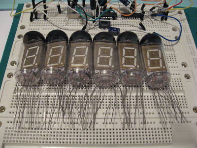 New iv-11 , iw-11 lot of 6 rare unique vfd nixie tubes