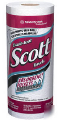 41482 scott 20PK 128-count 2-ply white perforated towel
