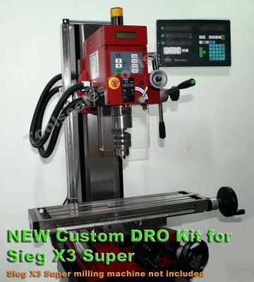 3 axis dro axis linear scale kits mill sieg X3