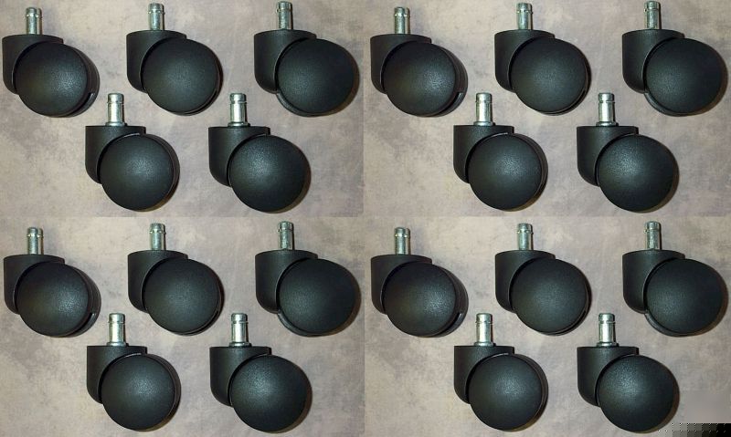 New 20 office chair casters - stool replacement wheels