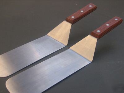 New lot of 2 flexible turners handle grill meat buns